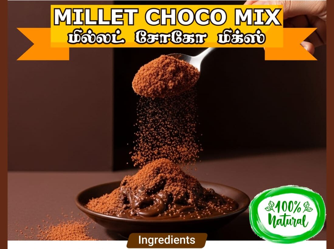 Gramiya Noruvai Millet Choco Mix – Nutritious Chocolate Indulgence(100g)